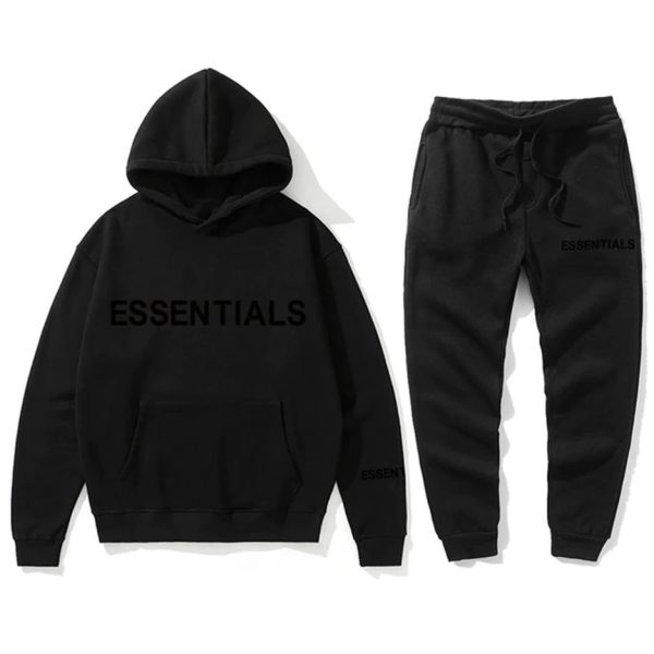 Fear Of God Essentials Oversized Black Tracksuit