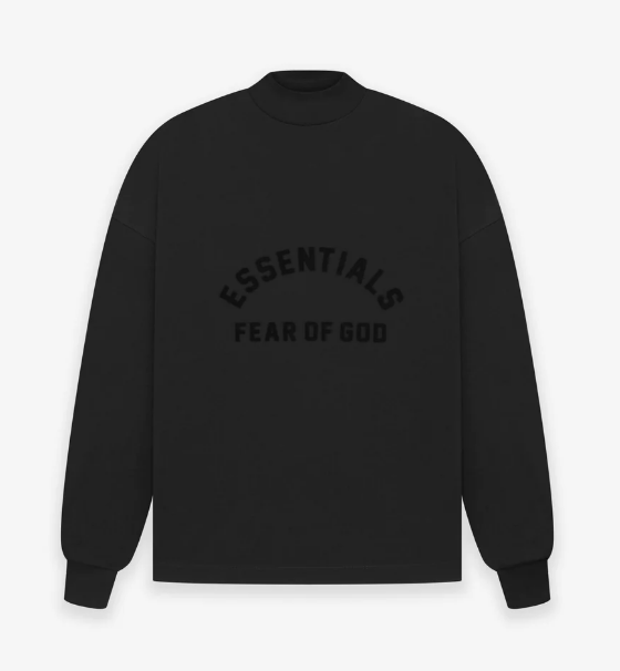 Fear of God Essentials LS Tee Jet Black