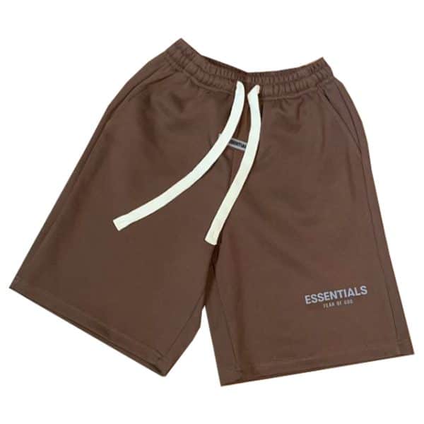 Essentials Fear of God Sweat Brown Shorts