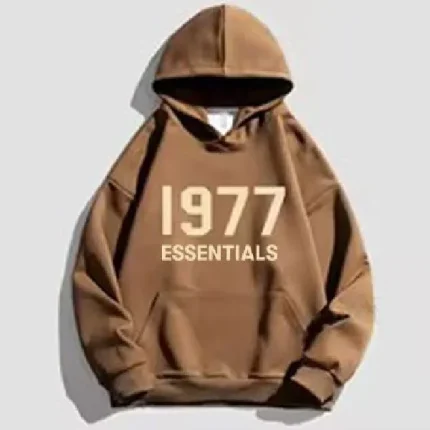 1977 Essentials Designer Brown Hoodie