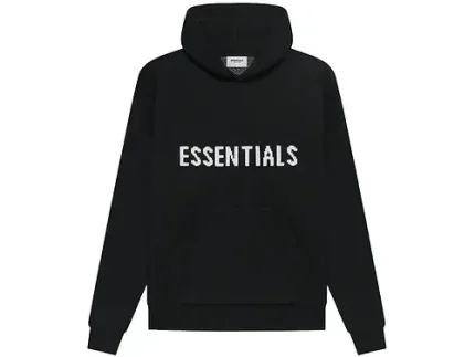 Black Essentials Hoodie